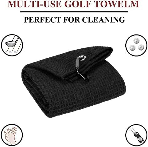 Towel for Golf Bag-Black
