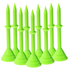 Big Cup Golf Tees with Stopper. 2" Ball Height. Bag of 10 Tees by Aim Master Golf.